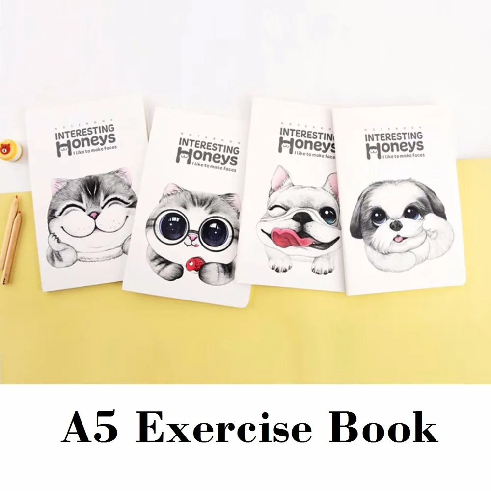 

A5 Interesting Honeys Exercise Book for Students School Composition Book School Zeszyty 210*142mm, 44 sheets/ 88 pages