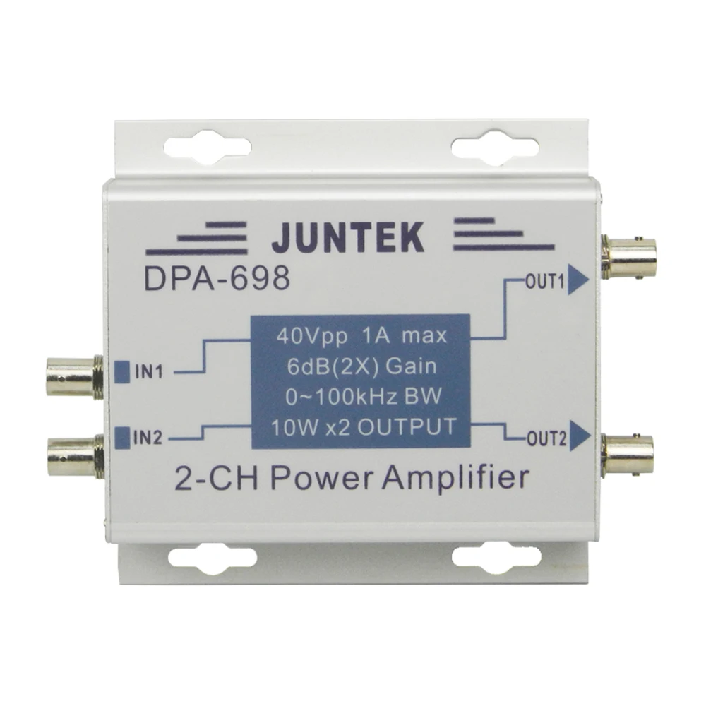 Оригинальный двухканальный усилитель мощности JUNTEK DPA 698 генератор сигналов DDS