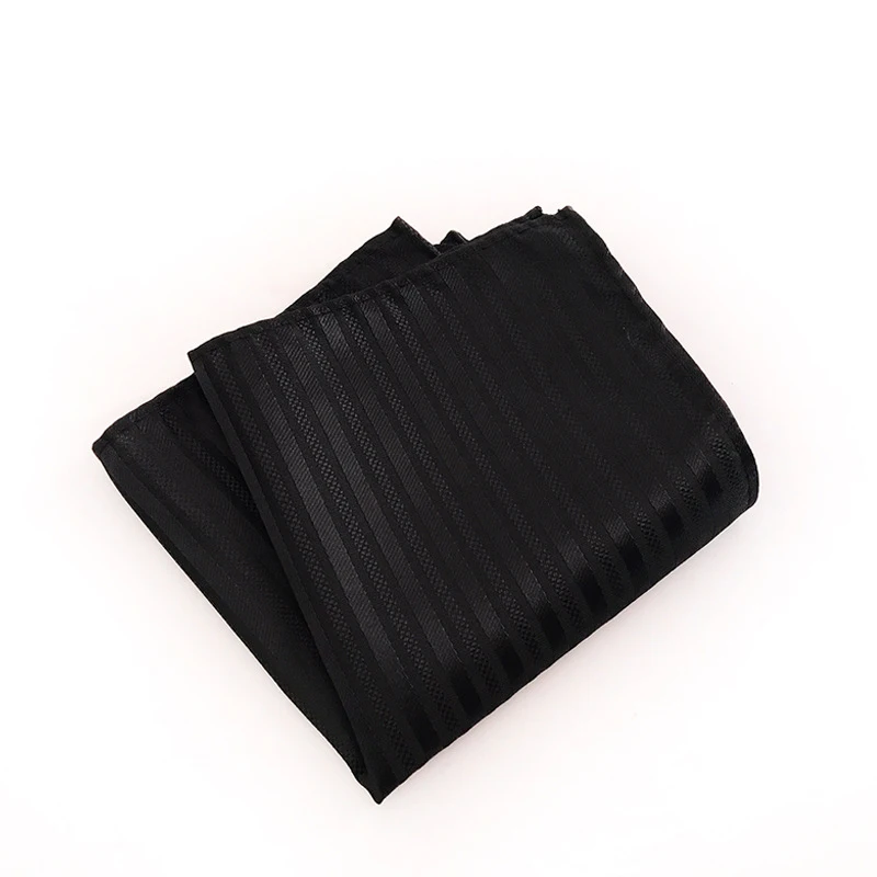 Классический платок Полосатый плед квадратный карман полотенце Свадьба Hankies для