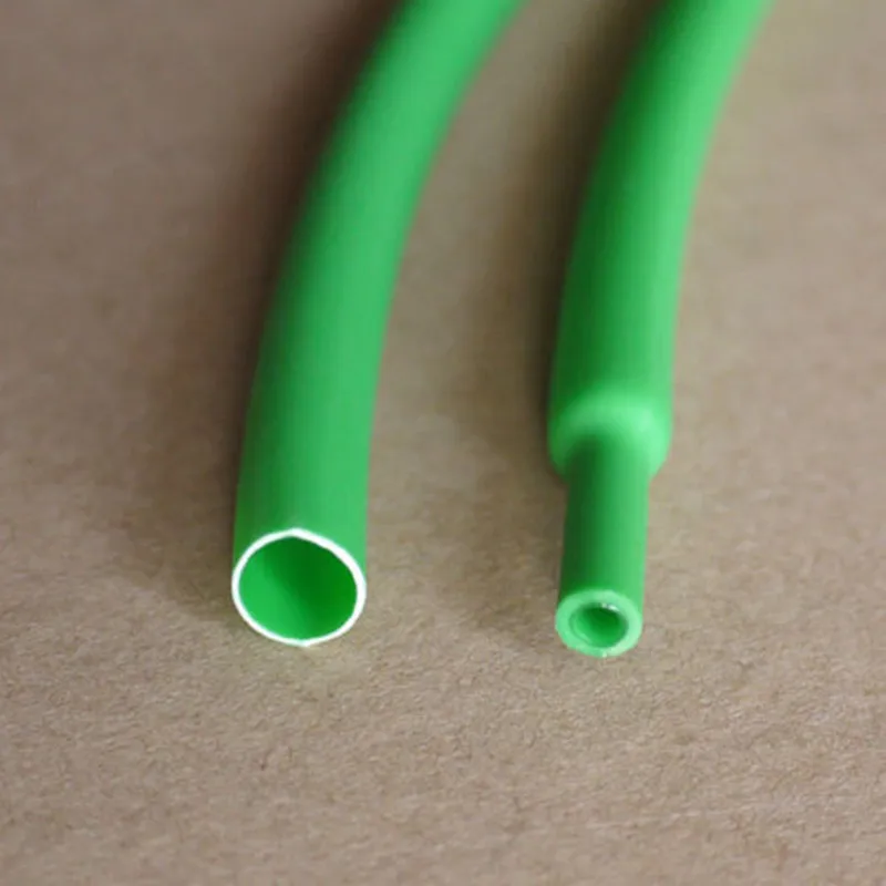 5 м/лот 3,2 мм термоусадочная трубка с клеем на подкладке 3:1 термоусадочная трубка с двойными стенками обмотка провода кабель с 7 цветами - Цвет: Green 5m
