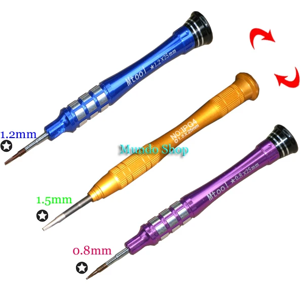 one set 3pcs p2 p5 p6 pentalobe screwdriver for iphone 6 plus 5s macbook pro screw driver size