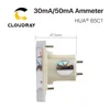 Амперметр Cloudray 30mA 50mA HUA 85C1 DC 0-30mA 0-50mA, аналоговая панель, измеритель тока для CO2 лазерной гравировки, режущий станок ► Фото 3/6