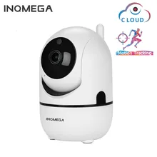 كاميرا ذكية INQMEGA، عالية الدقة، مستلزمات أمن, كاميرا سحابية بدقة 1080 بيكسل، تعمل بالانترنت بروتوكول، مع تتبع تلقائي للإنسان، كاميرا مراقبة دائرة تليفزيونية مغلقة تدعم الواي فاي