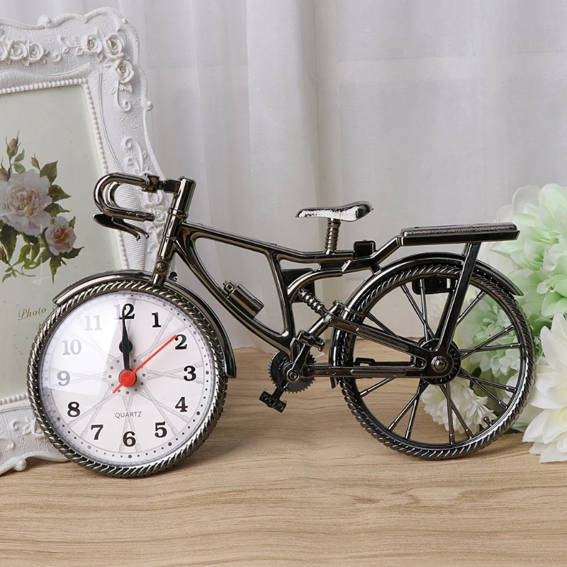 Retro Vintage Plastic Bicycle Bike Alarm Clock Home Decoration Table Clocks Ornament Antique Style Grometric Retro Vintage Plastic Bicycle Bike Alarm Clock Home Decoration Table Clocks Ornament Antique Style Grometric