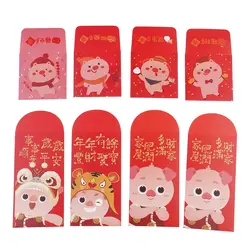 1 шт. счастливый Свинья Дизайн красный пакет 2019 Китайский Лунный Новый год красный конверт
