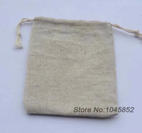 jute drawstring bag small