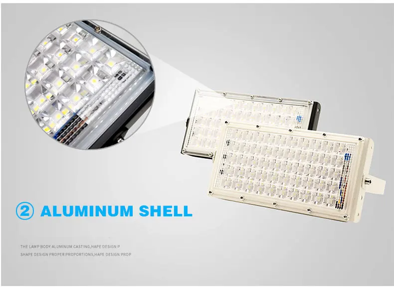 Levou ao ar Iluminação do Jardim Luz de Inundação Livre Holofotes Refletor Holofote Ip66 50 w Lâmpada da Arruela da Parede Impermeável 220 v Smd 7 Cheap Holofotes