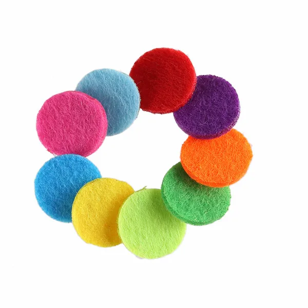 

30mm Felt Pads For Aromatherapy Essential Oil Diffusing Perfume 3mm thickness Locket Pendant Floating Locket 30 pcs