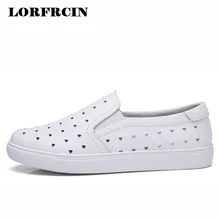LORFRCIN/Летняя обувь; женские лоферы из натуральной кожи; женские кроссовки; слипоны на плоской подошве; женская повседневная обувь на мягкой подошве; обувь на толстой подошве