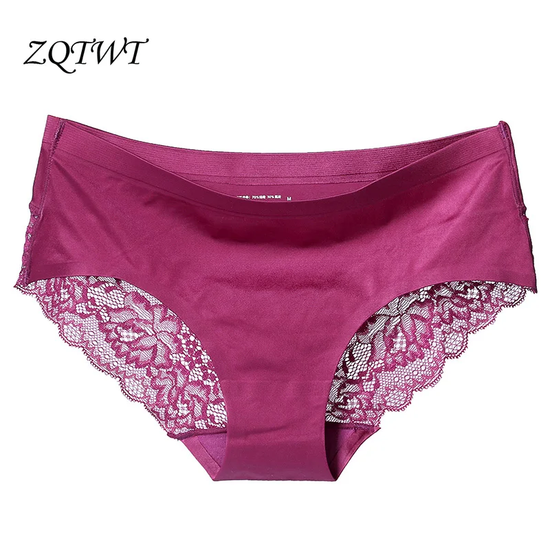 

ZQTWT 4Pcs/Lot Hot Sell Brand Sexy Panties Hollow Seamless Briefs Transparent Women Lingerie Lace Female Underwear 2LS017