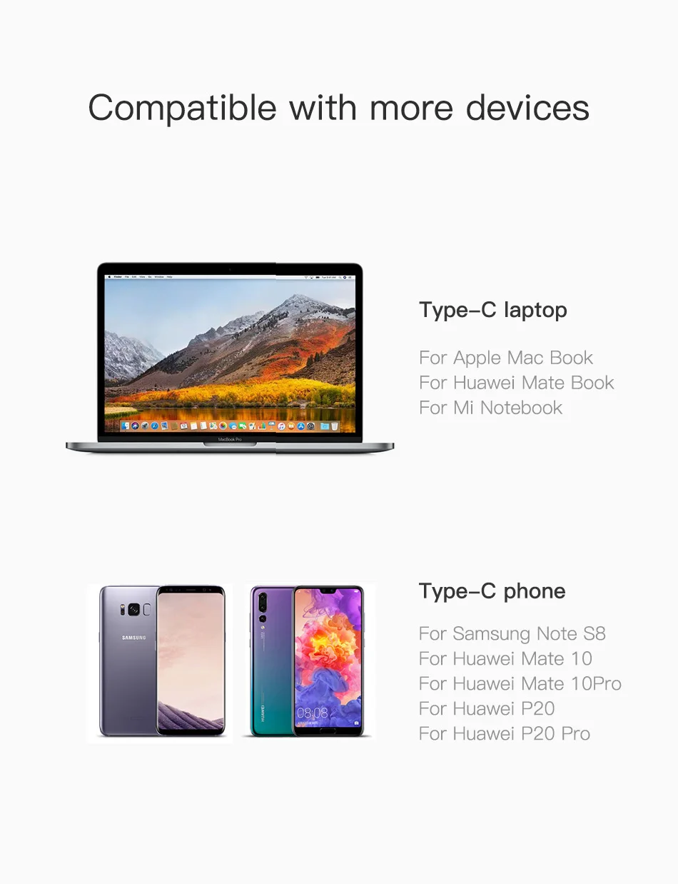 Baseus usb-хаб usb type C к HDMI адаптер для Macbook samsung S9 S8 huawei mate 20 P20 Pro Mini OTG конвертер USB-C концентратор разветвитель