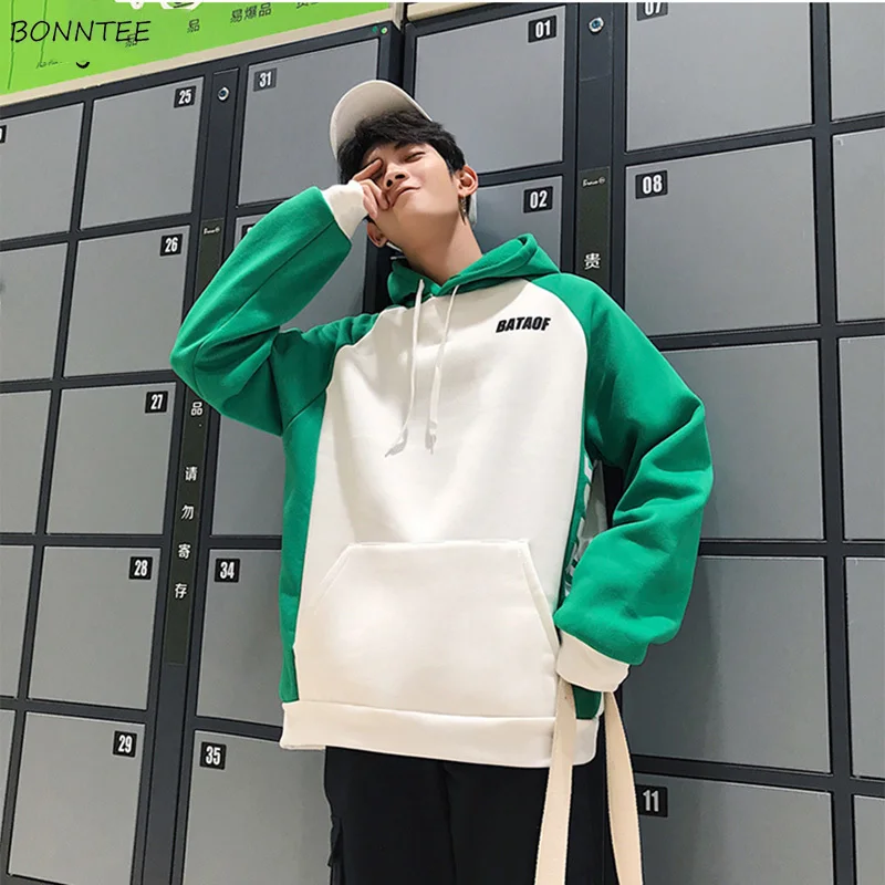 

Hoodies Men Letter Printed Loose Simple Korean Style Leisure Daily Soft Trendy Sweatshirts Ulzzang Mens High Quality Hoodie Chic