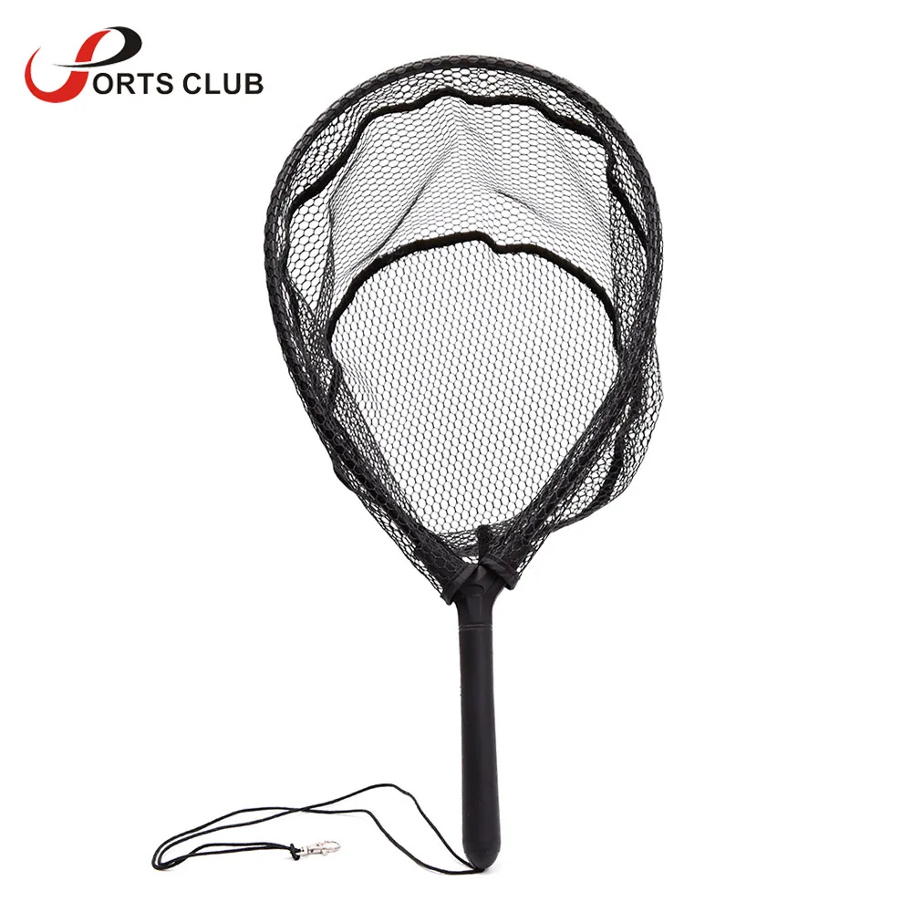 Aluminum Alloy Frame Fishing Net Fly Fishing Brail Landing Net Nylon