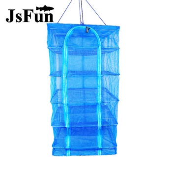 

Foldable Drying Net Fishing Net Drying Rack Hanging Vegetable Fish Dishes Dryer Net 40 x 40 x 65cm PE Hanger Fish Net FO263