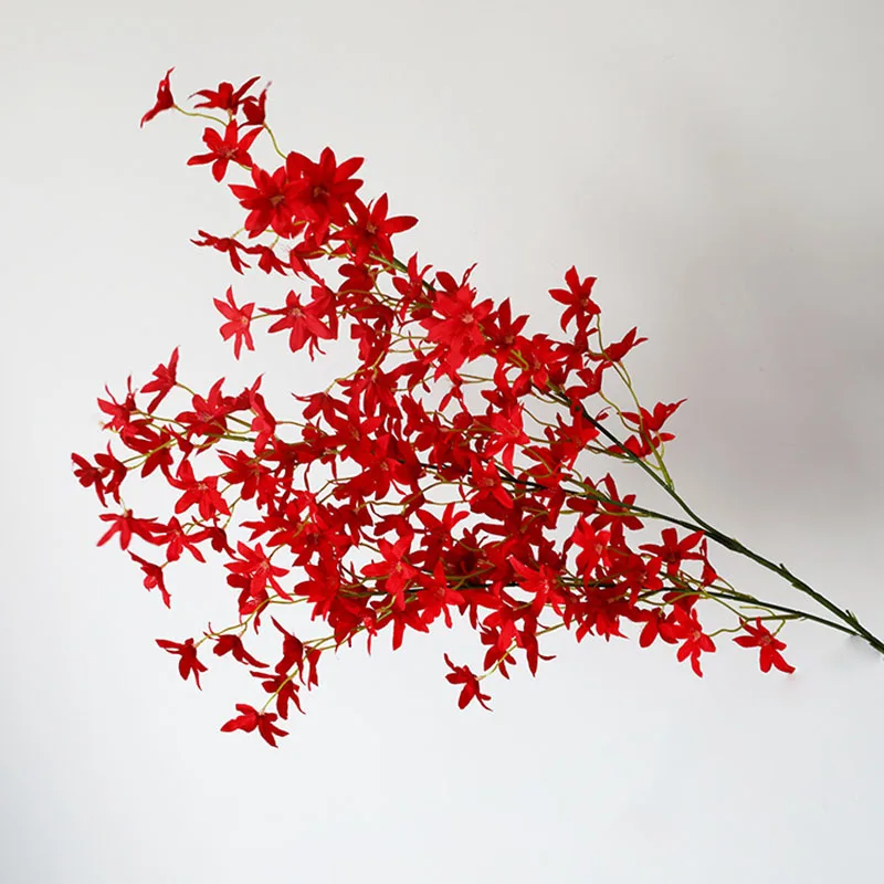 Flone Wedding Cherry Decoration Artificial Silk Flower Branch Fake Flowers Birthday Party Living Room Decoration Accessories (9)