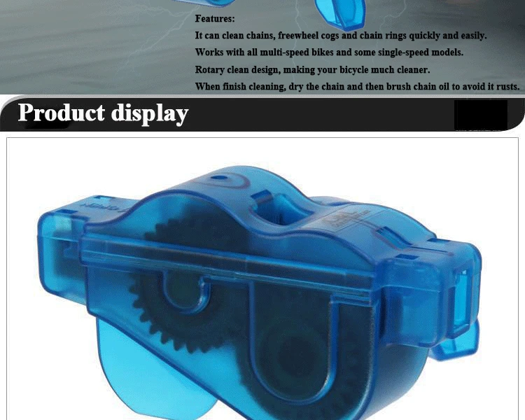 Top Blue Portable Bicycle Chain Cleaner,Bike Clean Machine Brushes Scrubber Wash Tool, Mountain Cycling Cleaning Kit Outdoor Sports 2 Top Blue Portable Bicycle Chain Cleaner,Bike Clean Machine Brushes Scrubber Wash Tool, Mountain Cycling Cleaning Kit Outdoor Sports 2