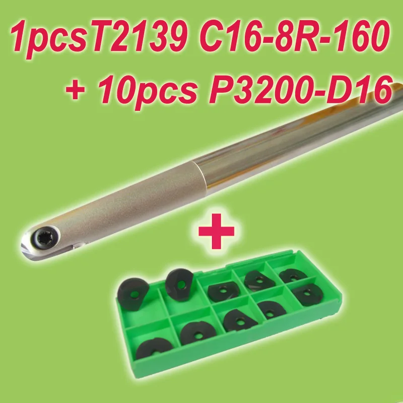 

NEW! Free Shiping 1pcsT2139 C16-8R-120 + 10pcs P3200-D16 Discount Insertable Ball Precision End Mill for Milling Machine On Sale