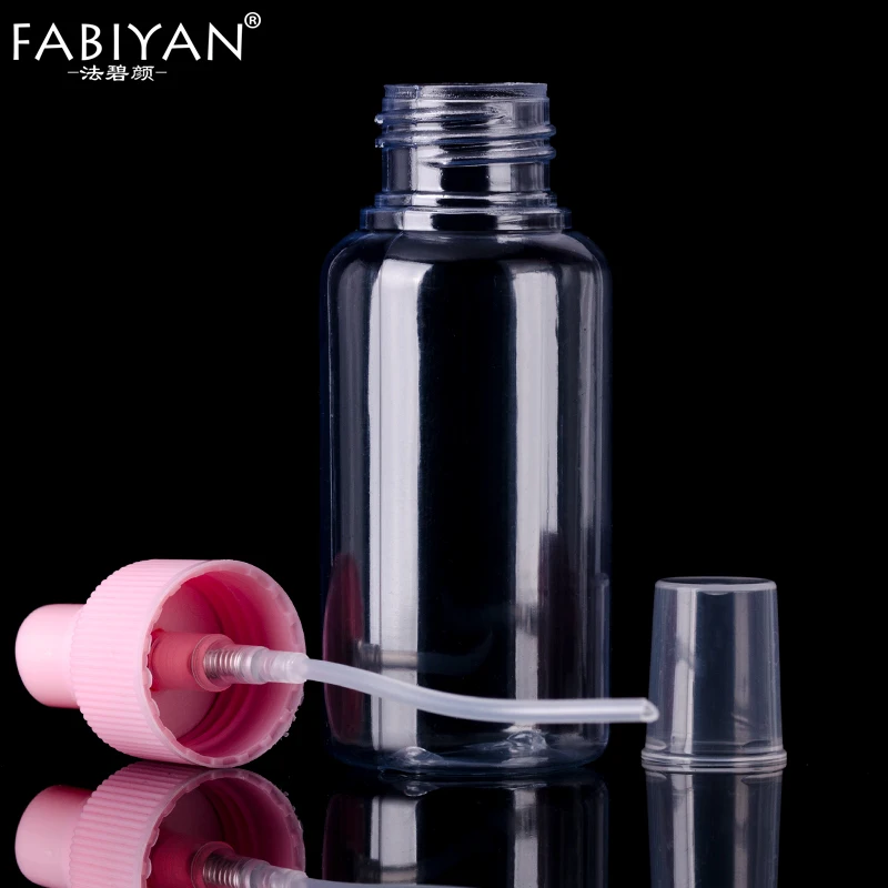 

5PCS/Lot 50ML Mini Plastic Transparent Small Empty Spray Bottle Water Make up Skin care Nail Art Manicure