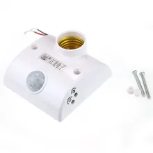 Горячая Распродажа супер E27 Инфракрасный датчик движения PIR автоматический светодиодный светильник держатель лампы Переключатель дропшиппинг@ Q