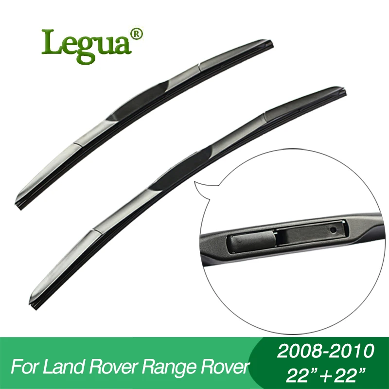 

Legua Wiper blades for Land Rover RANGE ROVER(2008-2010),22"+22",car wiper,3 Section Rubber, windscreen wiper, Car accessory