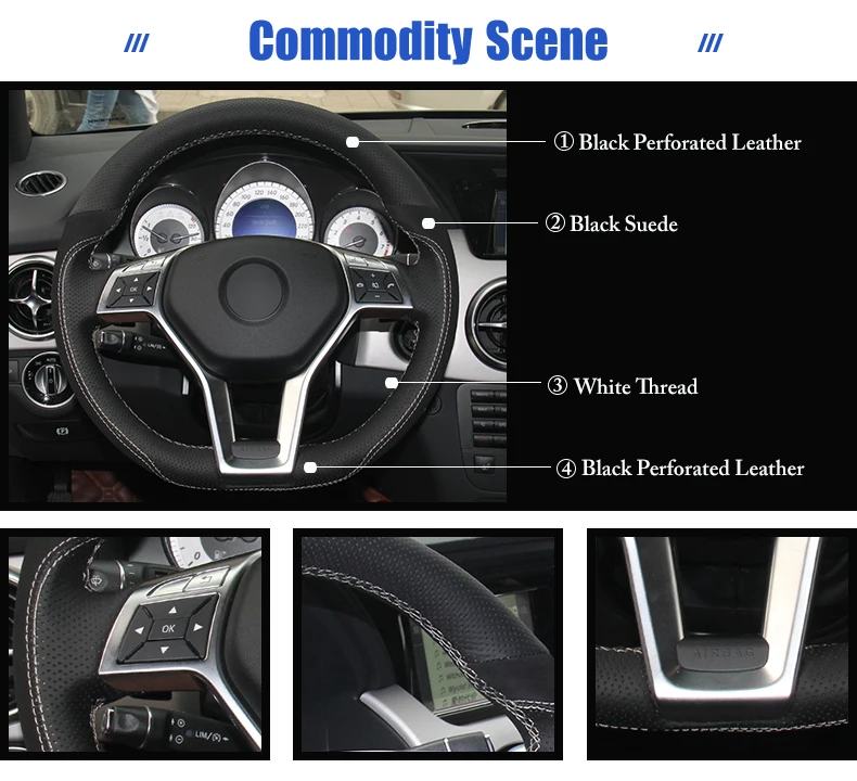 for Mercedes Benz C-Class steering wheel covers