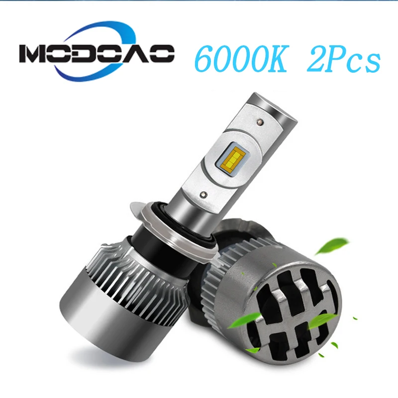 

R3 6000K car led headlights H1 H4 H7 super bright led bulbs modified headlights far and near one pack of 2