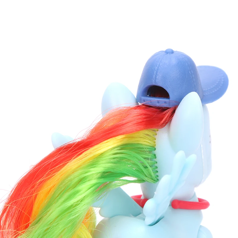 9 см Исследуйте подвижные игрушки My Little Pony Флаттершай Пикник Poseable Эпплджек пони ПВХ фигурка Коллекционная модель