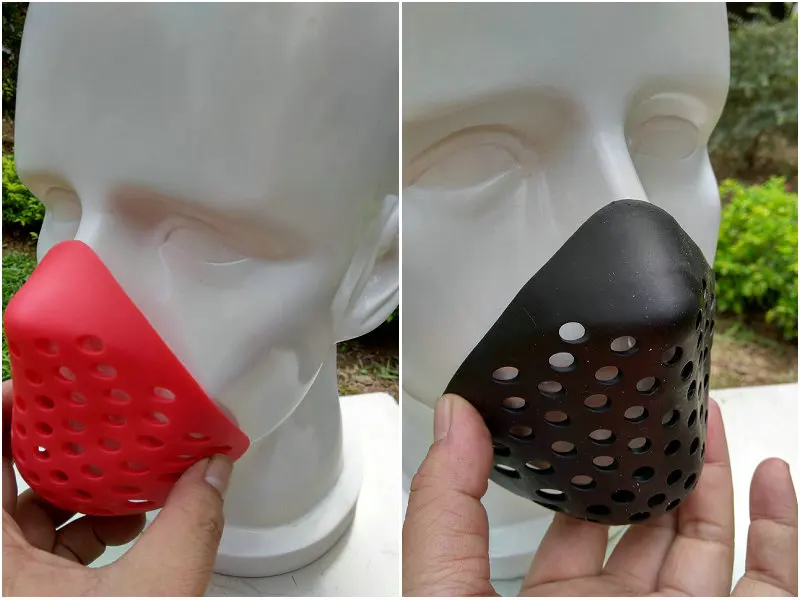 one size cosplay black&red Mini Soft Non-Toxic Rubber Spiderman Faceshell props