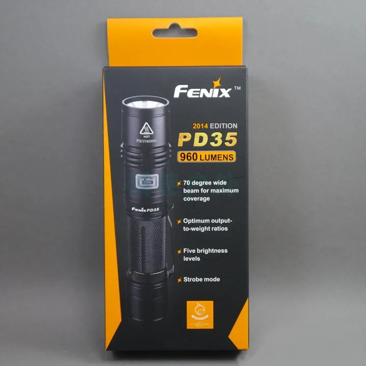 

FENIX PD35 2014 Edition CREE XM-L2 U2 LED 6 Mode Max 960 Lumens Waterproof Rescue Search Torch Flashlight