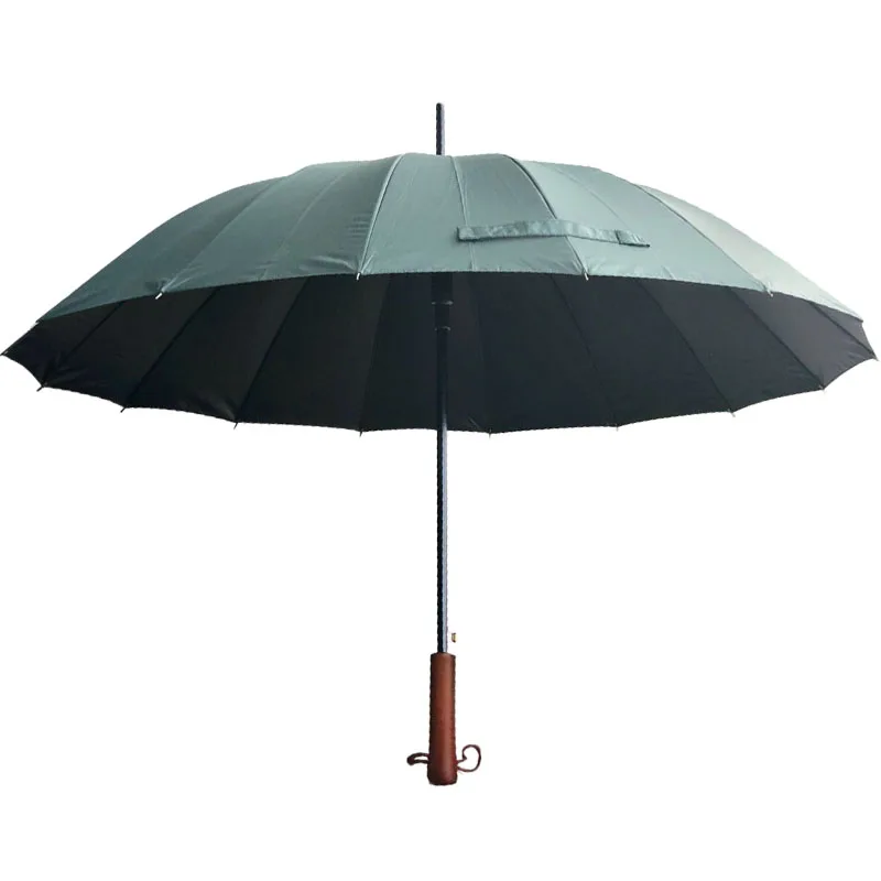 16 ребер из дерева, с длинной ручкой креативный Зонт светодиодный Автоматический ветрозащитный мужской зонт с деревянной ручкой дождь Unbrellas Parapuie 50ys004 - Цвет: Style 13