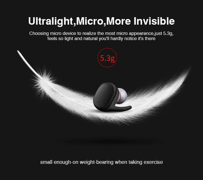 TWS Bluetooth 5.0 Earphones in-Ear Wireless Earbuds Stereo Bass Sound Noise Cancellation mini Wireless Bluetooth Earphone (9)