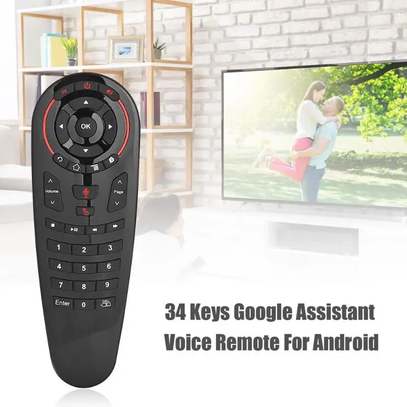 

G30 Fly Air Mouse Voice Remote Control 2.4G Wireless 18 Keys Keyboard for TV Box Russian English IR Learning Mini Remote Control