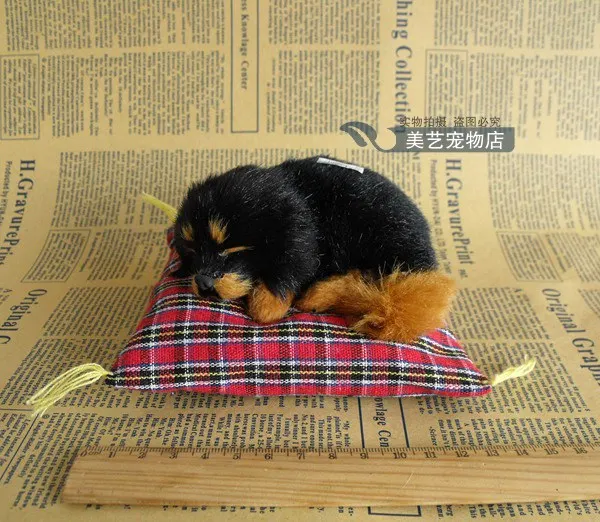 

Simulation dog polyethylene&furs dog model funny gift about 14cmx13cmx6cm