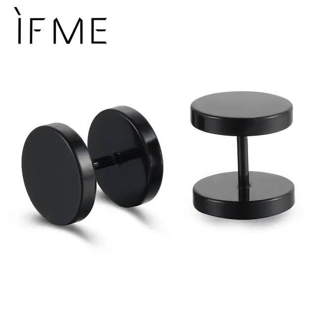 If Me 2017 Fashion S Steampunk Black Stainless Steel Stud If Me 2017 Fashion S Steampunk Black Stainless Steel Stud Earrings Man Jewelry Cool Push