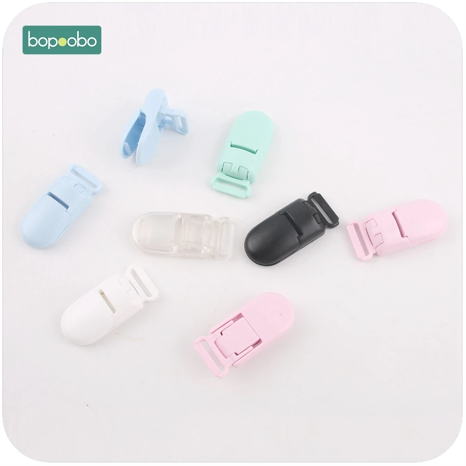 Bopoobo-안전한  플라스틱 젖꼭지 클립, 5 개, 용 노리개, 무독성 소재,  Teethers, DIY 공예