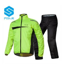 Спортивный костюм для езды на велосипеде, мотоциклетный плащ, штаны, светоотражающая непромокаемая куртка для мотоцикла, штаны из PU искусственной кожи 201 T