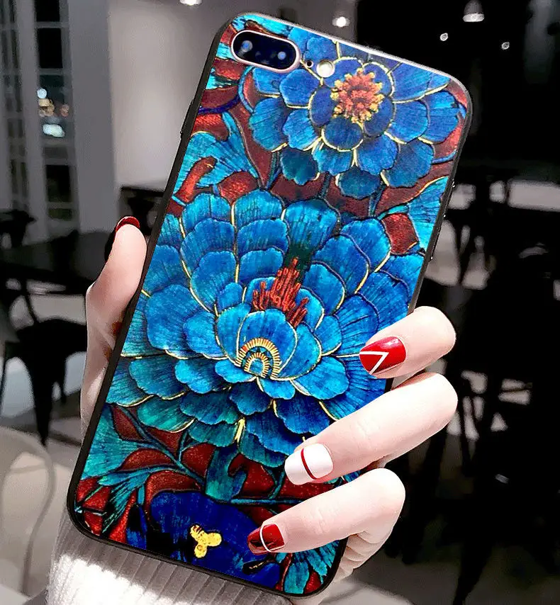 Premium Relief Soft Silicone Phone Back Cover