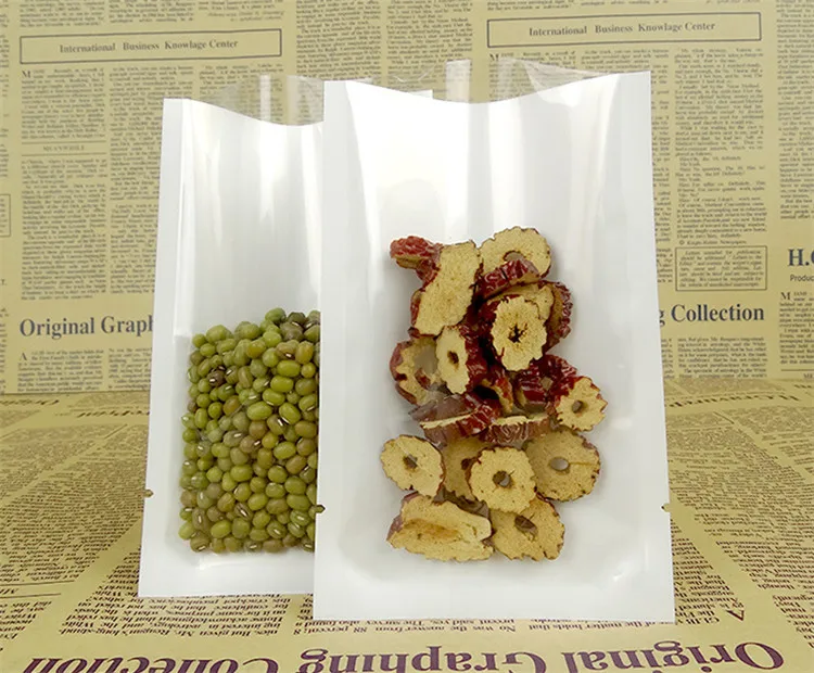 100PCS Clear Front Open Top Packaging Bag DIY Plastic Food Snack Toys Beaf Candy Sugar Tea Heat Sealing Gift Storage Pouches 3