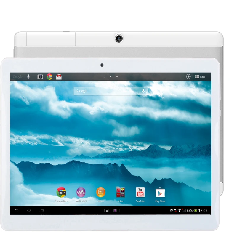 Ibopaida Android 6.0 Планшеты шт Золото Tab Pad 9.7 дюймов IPS 1280x800 4 ядра 16 г 32 г двойной sim-карты 3G Телефонный звонок 10 GPS Phablet