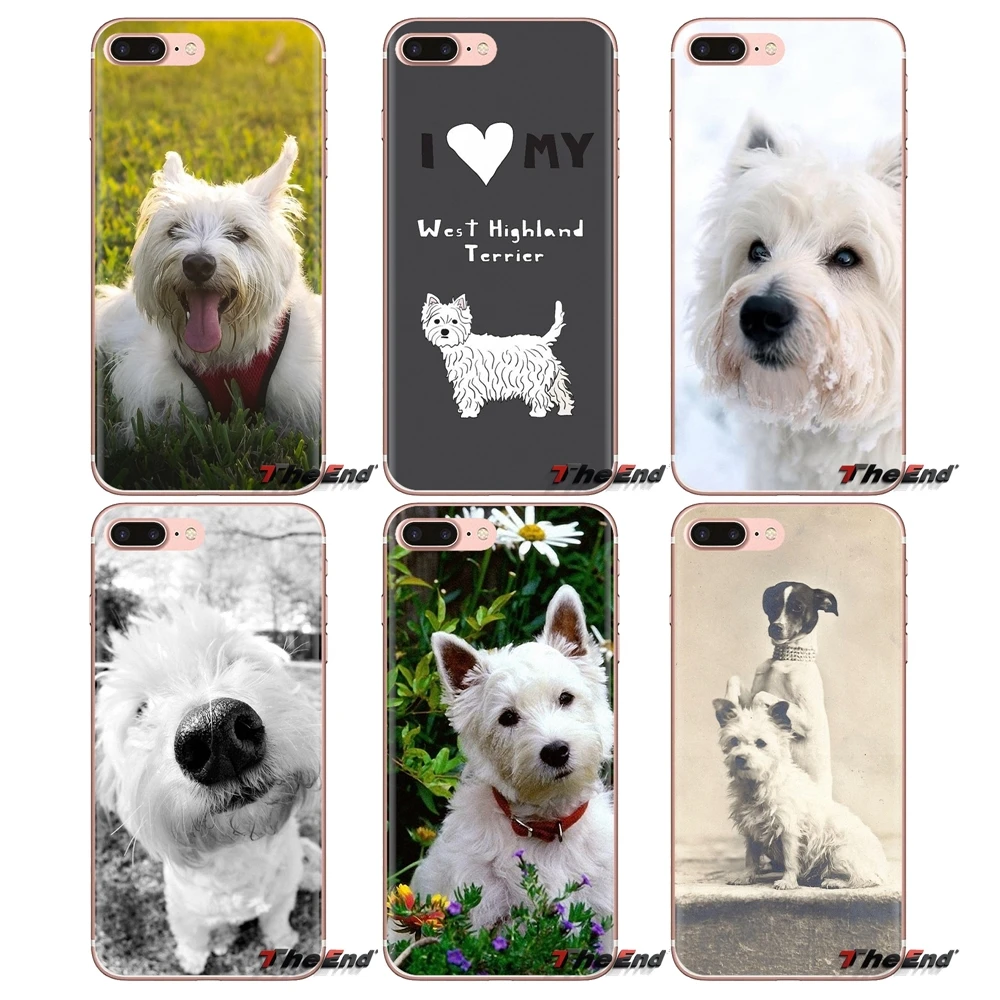 

For Xiaomi Mi3 Samsung A10 A30 A40 A50 A60 A70 Galaxy S2 Note 2 Grand Core Prime Westie dog Soft Transparent Shell Covers