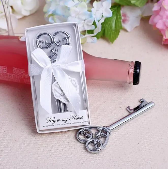 Key to My Heart Victorian Wine Bottle Opener Wedding Party Bridal