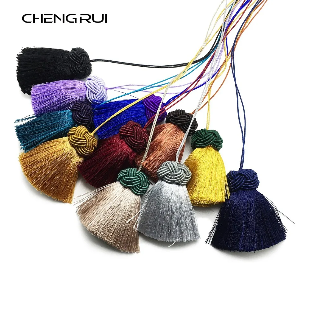 CHENGRUI L180, 5,5 см, бахрома, шелковая кисточка, отделка бахромой, кисточка для одежды, бахрома для штор, ручная кисточка, товары для дома, 2 звенья