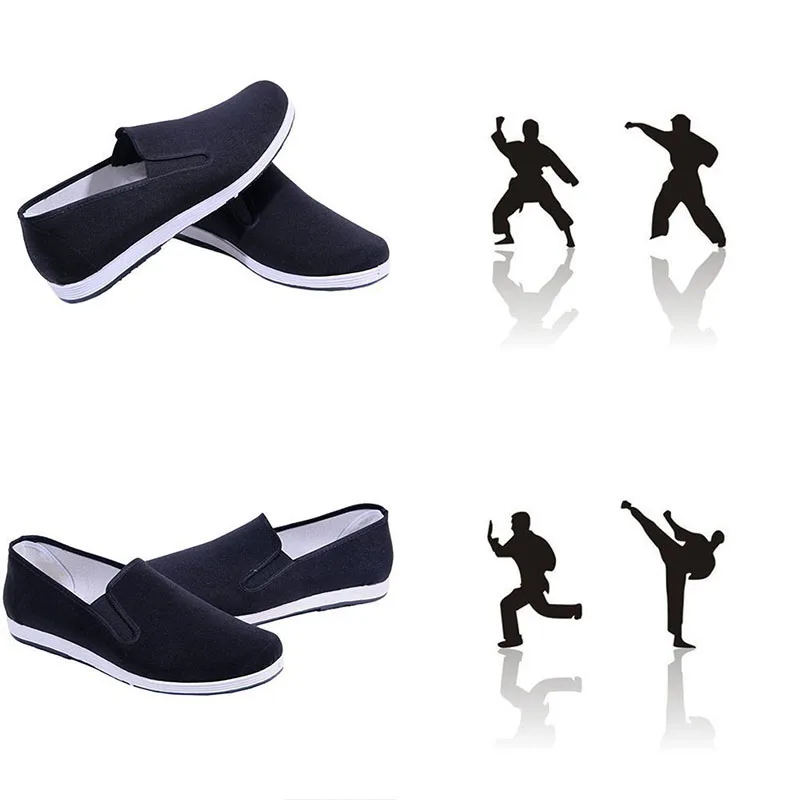 Bruce Lee Kung fu Shoes Taekwondo Tai Chi Martial Arts Walking Shoe Chinese Old Beijing Traditional Style Unisex Footwear (1)