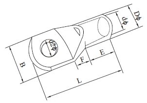 1 шт. SC150-12 SC150-14 Луженая Медь 12 мм 14 мм отверстие под болт 150mm2 кабель провод рифлёная Батарея разъем обжимной вывод