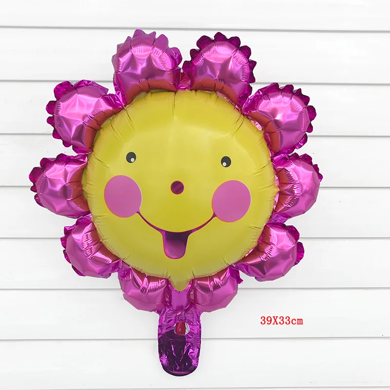 1 шт. мини солнцезащитные улыбка подсолнечника воздушный шар Алюминий воздушный шар из фольги День Рождения украшения Детские игрушки baby shower поставки - Цвет: Светло-серый