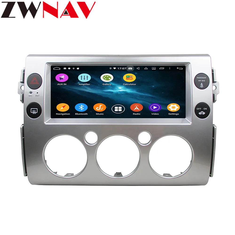 Cheap 10.4” Android 9 4+64G DSP Car Player GPS Navigation For Toyota FJ Cruiser 2008-2016 Head Unit Multimedia Player Tape Recorder 4