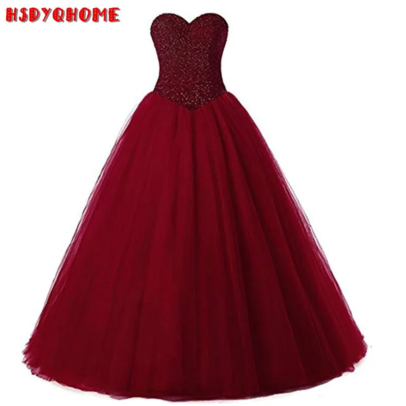 

Hot sale Quinceanera Dresses 2019 Beaded Sequined Sweet 16 Dress For 15 Years Ball Gown Vestidos De 15 Anos