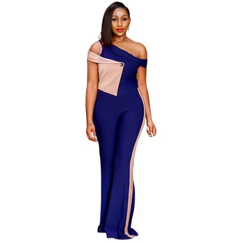 

Spring Summer Women Jumpsuit Bodycon Playsuit Bodysuit Overalls Rompers Plus Size Patchwork Color Casual Jumpsuits