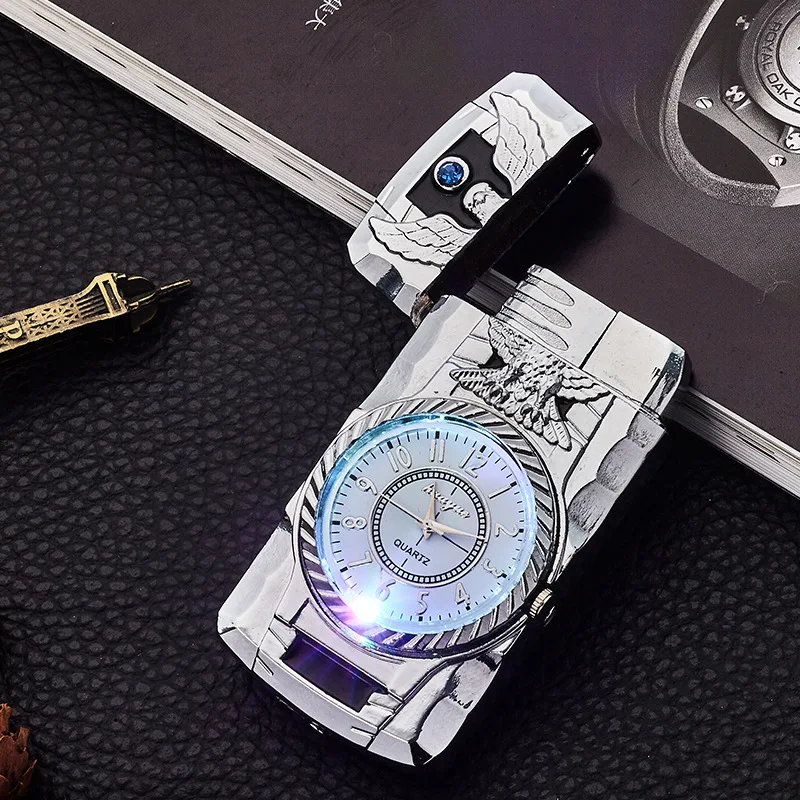 

Watch Turbo Lighters smoking accessories gas Lighter Flash Electronic Lighters Butane Gadgets For Men Cigar Cigarette Lighte