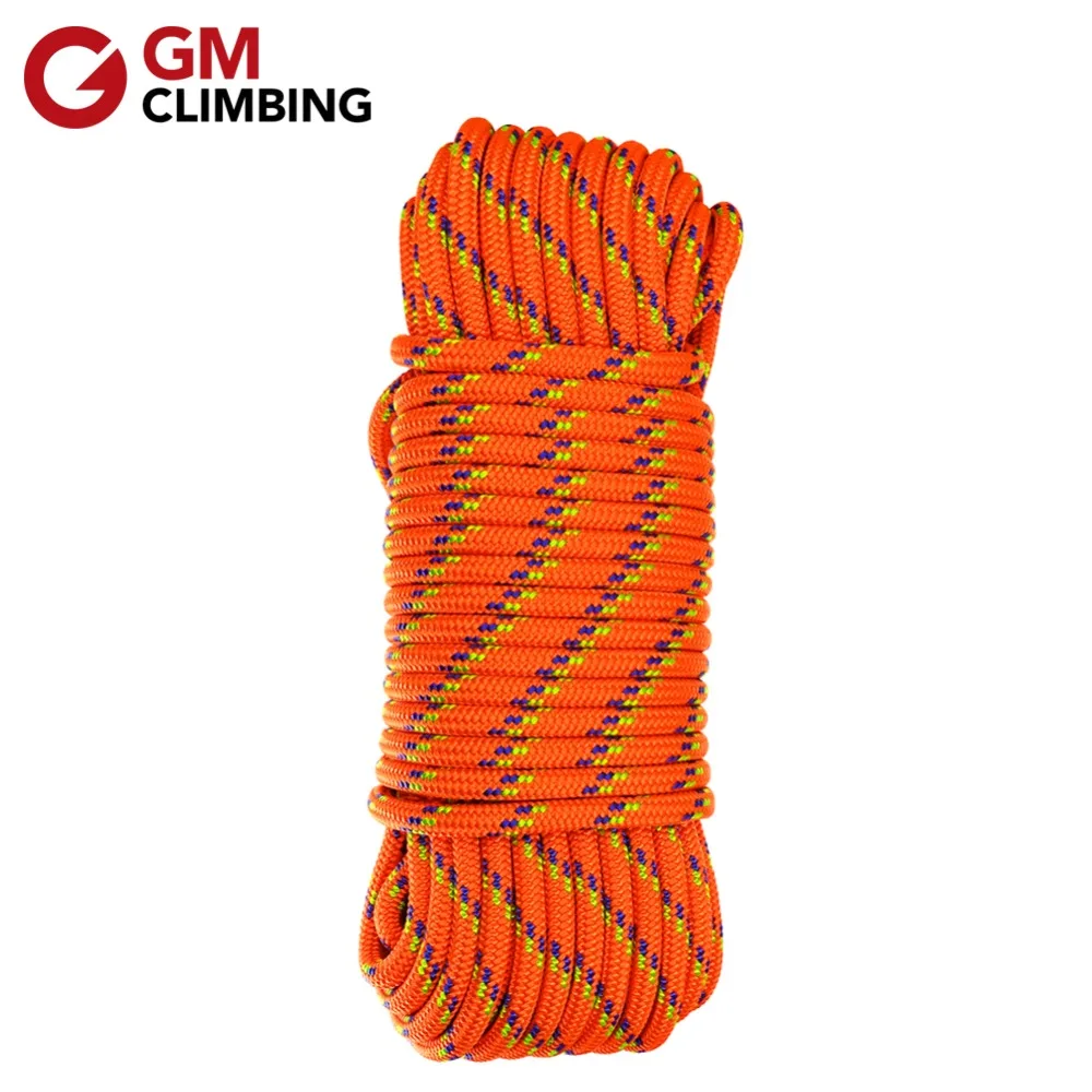Beste Klimmen Touw 10mm Nylon Core Polyester Schede Dubbele Vlecht Accessoire Cord 100ft Veiligheid Redding Touw Nut Koord Rigging Trekken